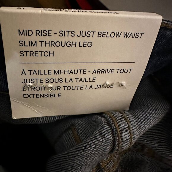 JOE FRESH CLASSIC SLIM - MID RISE 31" NWT - Picture 8 of 8